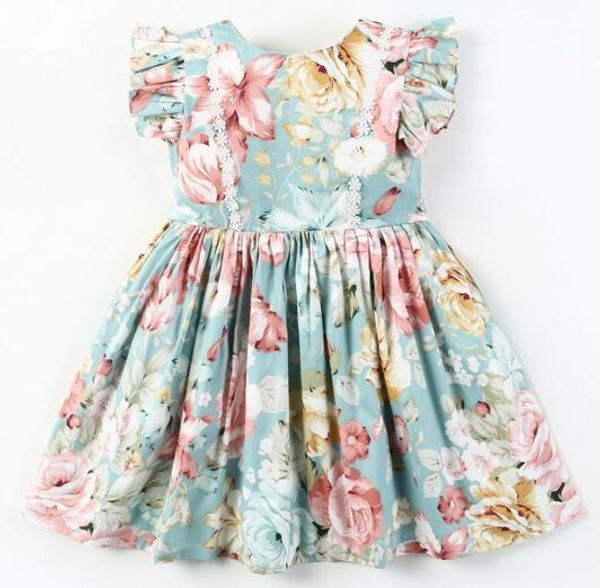 Exquisite Girl Kids Clothing New Summer Green Flower Print sleeveless with lace Design high quality cotton baby kids Princess dress
Exquisite Girl Kids Clothing New Summer Green Flower Print sleeveless with lace Design high quality cotton baby kids Princess dress