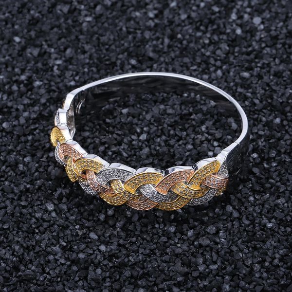 wholesale-hip-hop zircon bracelet three color bangle copper jewelry for men and women hot, Black
wholesale-hip-hop zircon bracelet three color bangle copper jewelry for men and women hot, Black