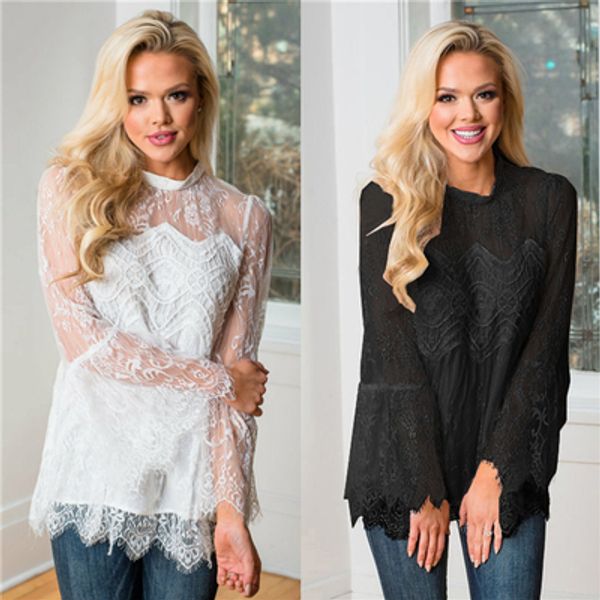white lace long sleeve ins vintage designer t shirt for women casual knits luxury fashion gr
white lace long sleeve ins vintage designer t shirt for women casual knits luxury fashion gr
