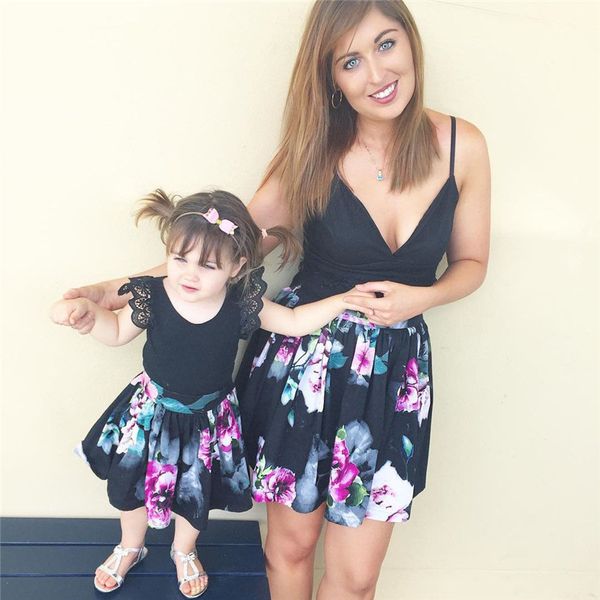 family clothes mother daughter matching outfits summer baby girl summer dress sleeveless lace patchwork women dress girl clothes, Blue
family clothes mother daughter matching outfits summer baby girl summer dress sleeveless lace patchwork women dress girl clothes, Blue