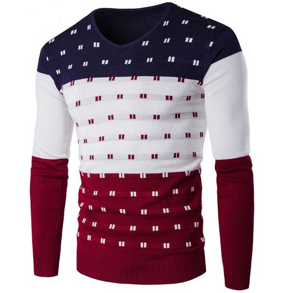 2019 5 colors striped sweater men warm long sleeve v neck winter clothes for male fashion slim fit print pullover sweater, White;black
2019 5 colors striped sweater men warm long sleeve v neck winter clothes for male fashion slim fit print pullover sweater, White;black