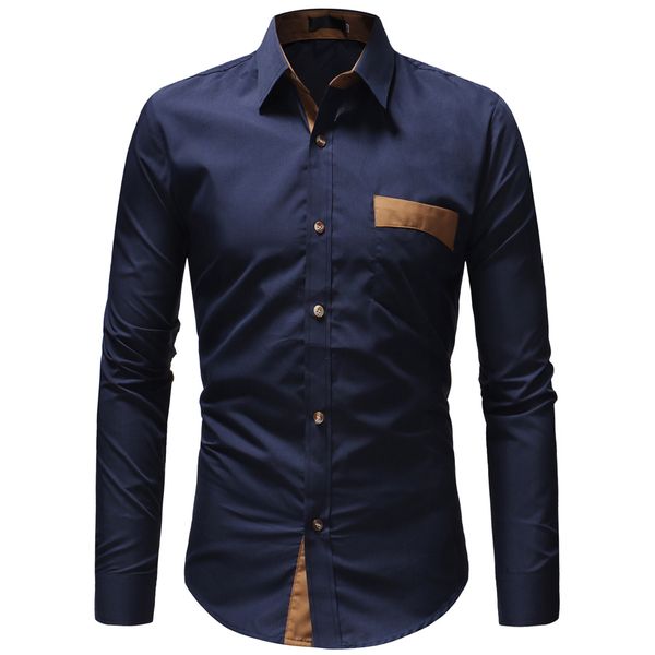 2018 casual long sleeve shirt men fashion pocket slim fit shirt men's social business dress shirt brand shirts men, White;black
2018 casual long sleeve shirt men fashion pocket slim fit shirt men's social business dress shirt brand shirts men, White;black