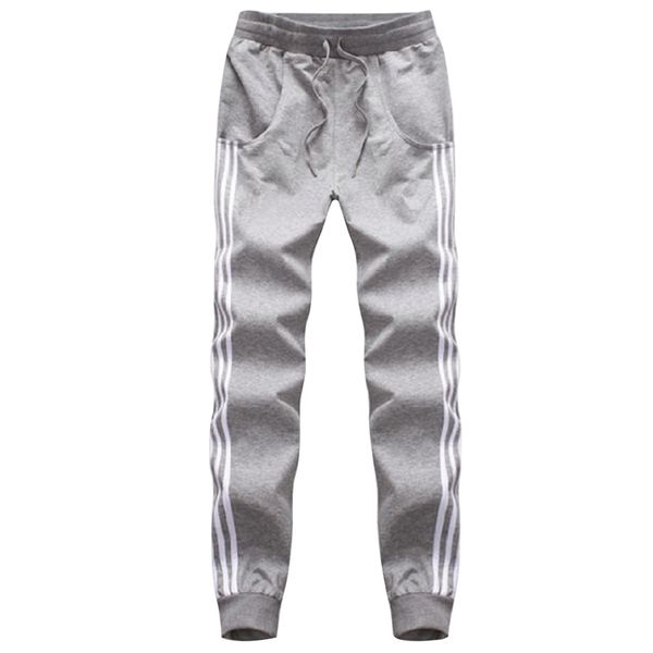 men women casual fitness soft 3 striped slim long pants elastic waist sports trousers shopping daily loose home sweat absorbing, Black;blue
men women casual fitness soft 3 striped slim long pants elastic waist sports trousers shopping daily loose home sweat absorbing, Black;blue