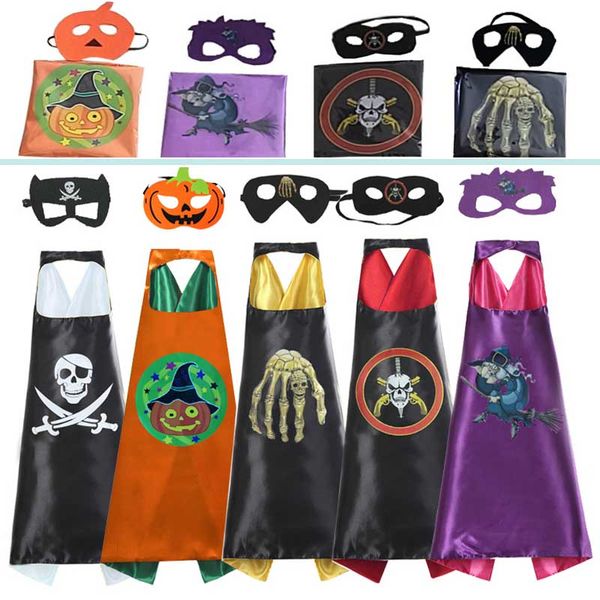 2pcs / комплект halloween cape маска устанавливает новый косплей костюм тыква череп cape 2 слоя capes + маски дети накидки пончо подарки 70
2pcs / комплект halloween cape маска устанавливает новый косплей костюм тыква череп cape 2 слоя capes + маски дети накидки пончо подарки 70