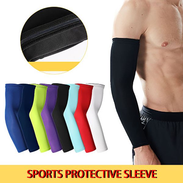 1pcs breathable quick dry anti-uv running arm sleeves basketball elbow pad fitness armguard 7 color biking cuff sleeve cover n20, Black
1pcs breathable quick dry anti-uv running arm sleeves basketball elbow pad fitness armguard 7 color biking cuff sleeve cover n20, Black