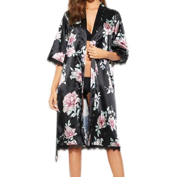 large size satin night robe lace bathrobe perfect wedding bride bridesmaid robes dressing gown for women, Black;red
large size satin night robe lace bathrobe perfect wedding bride bridesmaid robes dressing gown for women, Black;red