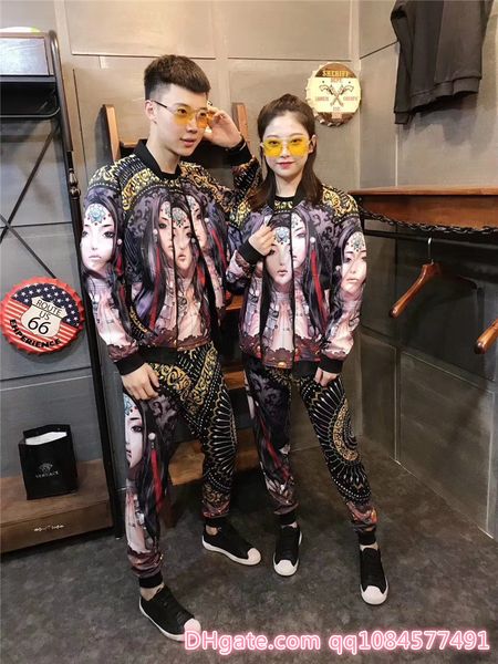 2019 brand fashion luxury designer fashion classic casual men and women long sleeves handsome loose lovers suit -5xl, Gray
2019 brand fashion luxury designer fashion classic casual men and women long sleeves handsome loose lovers suit -5xl, Gray