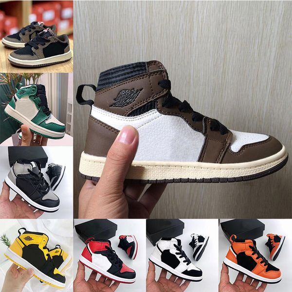 2020 kids basketball shoes 1 brown low travis scotted high cut og cactus jack 1s boy girl running sneaker sports trainer baby toddler shoes, Black
2020 kids basketball shoes 1 brown low travis scotted high cut og cactus jack 1s boy girl running sneaker sports trainer baby toddler shoes, Black