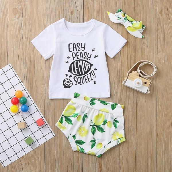 newborn infant baby boys girls clothes short sleeve letter t-shirt fruit print shorts headband outfit set kids clothes sets, White
newborn infant baby boys girls clothes short sleeve letter t-shirt fruit print shorts headband outfit set kids clothes sets, White