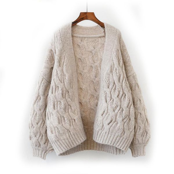 hsa autumn 2018 women twist sweater cardigans open stitch korean fashion poncho jumper oversized thick knit coat chaqueta mujer, White
hsa autumn 2018 women twist sweater cardigans open stitch korean fashion poncho jumper oversized thick knit coat chaqueta mujer, White