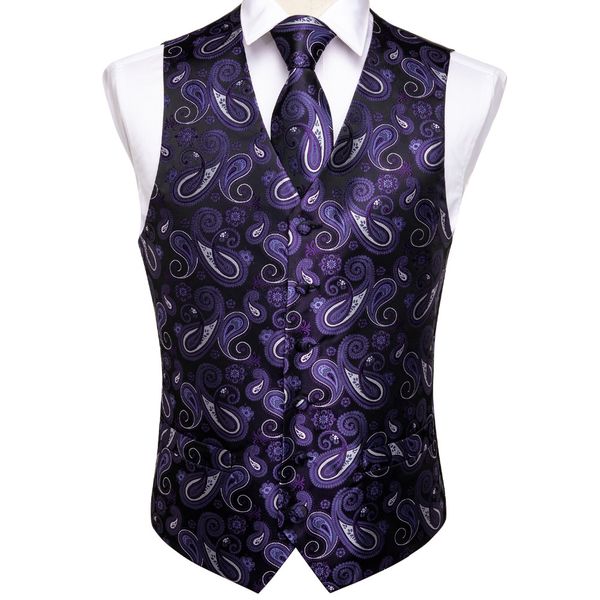dibangu men's purple black vest pocket square tie cufflinks hanky suit set pocket square set mj-105, Black;white
dibangu men's purple black vest pocket square tie cufflinks hanky suit set pocket square set mj-105, Black;white