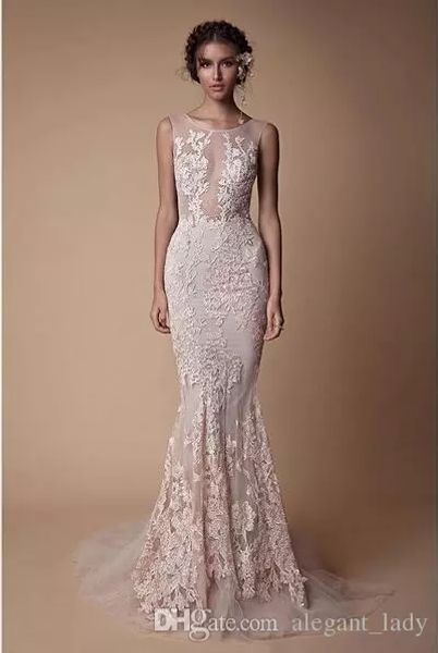 berta lace applique mermaid evening dresses wear 2018 sheer neck backless full length custom make fishtail prom pageant gowns cheap, Black
berta lace applique mermaid evening dresses wear 2018 sheer neck backless full length custom make fishtail prom pageant gowns cheap, Black