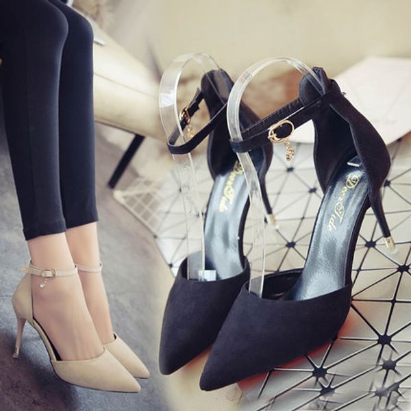 professional high-heeled women's sandals 2020 spring fashion pointed suede hollow fashion sandals high-heeled stiletto buckle, Black
professional high-heeled women's sandals 2020 spring fashion pointed suede hollow fashion sandals high-heeled stiletto buckle, Black