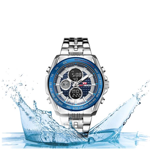 kat-wach male men's steel belt watch fashion sports multi-function sports electronic watch waterproof watches relogio masculino, Slivery;brown
kat-wach male men's steel belt watch fashion sports multi-function sports electronic watch waterproof watches relogio masculino, Slivery;brown