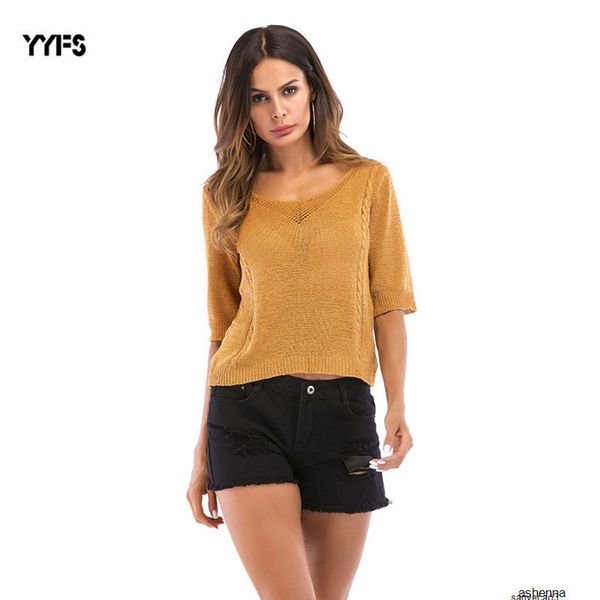 womens designer sweater v collar pullover slim sweater base shirt loose versatile season7gwqh, White;black
womens designer sweater v collar pullover slim sweater base shirt loose versatile season7gwqh, White;black
