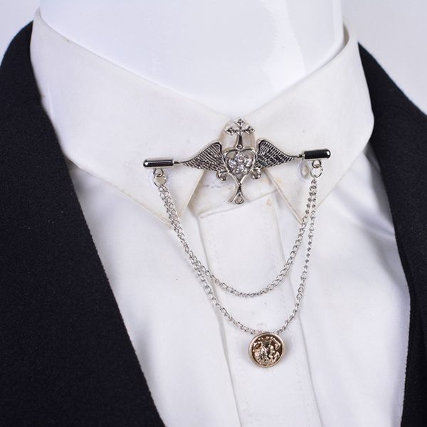 corsage korea suit badge angel wings chain pin buckle collar pin female vintage badge brooches jewelry wholesale gift, Gray
corsage korea suit badge angel wings chain pin buckle collar pin female vintage badge brooches jewelry wholesale gift, Gray