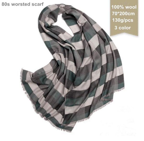 naizaiga 100% wool worsted men fashion 2018 winter warm long plaid scarf 130g, qyr29, Blue;gray
naizaiga 100% wool worsted men fashion 2018 winter warm long plaid scarf 130g, qyr29, Blue;gray