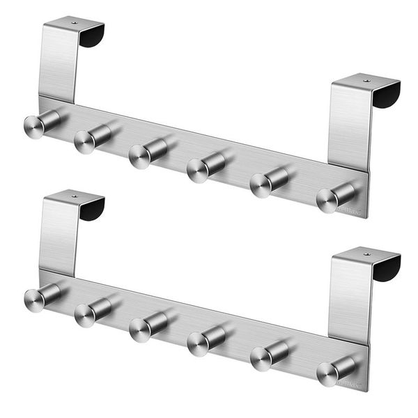 2pcs multi functional wall hooks stainless steel wall mounted coat hanger hook over the door rail hook rack for bathroom kitchen
2pcs multi functional wall hooks stainless steel wall mounted coat hanger hook over the door rail hook rack for bathroom kitchen