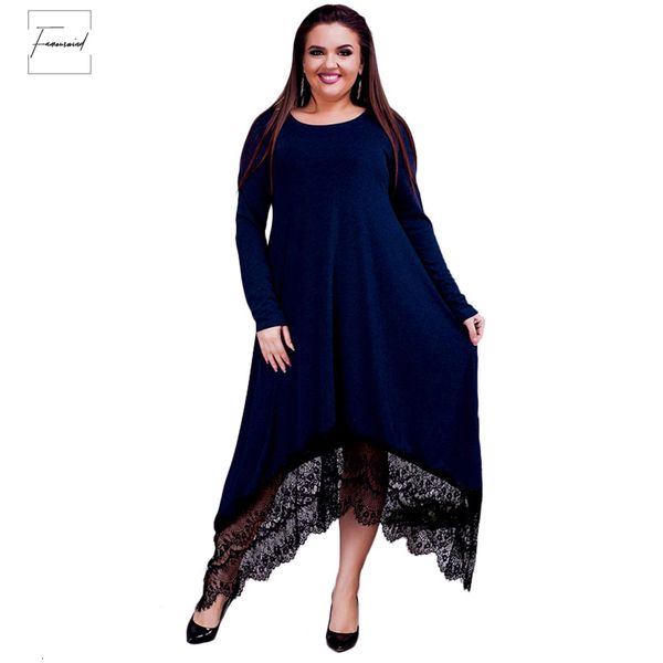 6xl 2019 women long dress irregular patchwork maxi winter big new sizes dress plus size casual party dresses black blue, Black;gray
6xl 2019 women long dress irregular patchwork maxi winter big new sizes dress plus size casual party dresses black blue, Black;gray