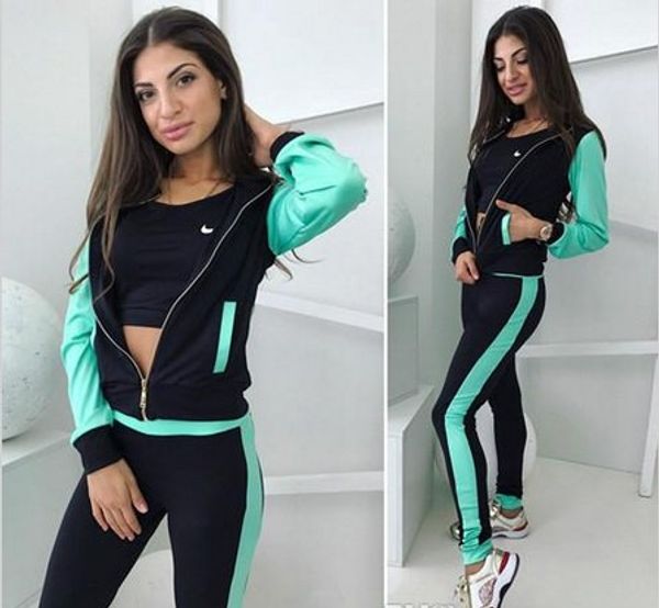 9452# spring and autumn new style women's wear, european and american fashion brands, three pieces of women's sports suits #9017, Gray
9452# spring and autumn new style women's wear, european and american fashion brands, three pieces of women's sports suits #9017, Gray