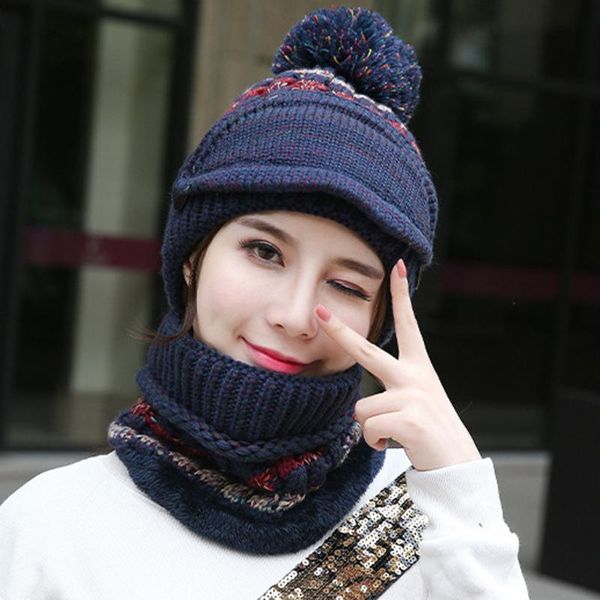 new winter knitted beanies hats women thick warm beanie skullies hat female knit bonnet beanie caps outdoor riding sets#g30, Blue;gray
new winter knitted beanies hats women thick warm beanie skullies hat female knit bonnet beanie caps outdoor riding sets#g30, Blue;gray