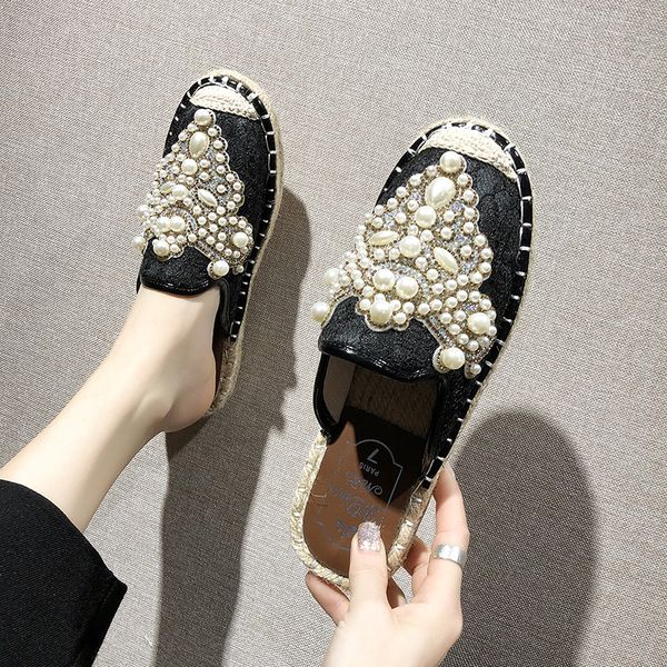 spring/autumn slip on flat shoes women comfortable soft canvas elegant beading shoes female casual flat woman loafers big size, Black
spring/autumn slip on flat shoes women comfortable soft canvas elegant beading shoes female casual flat woman loafers big size, Black