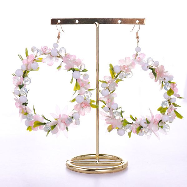 korean earrings bohemia pink wreath stud earrings girls sweet flower jewelry earings fashion jewelry vl, Golden;silver
korean earrings bohemia pink wreath stud earrings girls sweet flower jewelry earings fashion jewelry vl, Golden;silver
