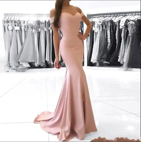 elegant blush pink shoulder mermaid bridesmaid dress sheath formal wedding guest gown long formal party maid of honor dresses, White;pink
elegant blush pink shoulder mermaid bridesmaid dress sheath formal wedding guest gown long formal party maid of honor dresses, White;pink