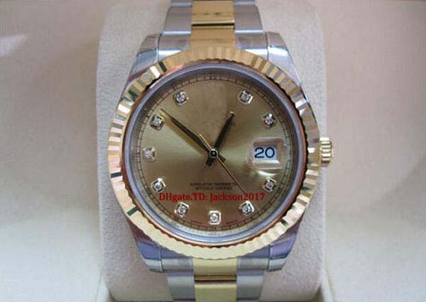 christmas gift mens watch steel 18k y/gold champagne diamond dial unworn 116333, Slivery;brown
christmas gift mens watch steel 18k y/gold champagne diamond dial unworn 116333, Slivery;brown