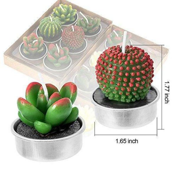 6pcs artificial succulent plants cactus candle for family decoration birthday party wedding site decoration candlelight home mn
6pcs artificial succulent plants cactus candle for family decoration birthday party wedding site decoration candlelight home mn