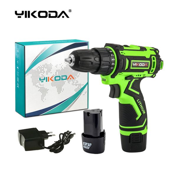 yikoda 12v cordless driver drill lithium 25+1 torque setting battery*2pc rechargeable electric screwdriver diy multi-function power tools
yikoda 12v cordless driver drill lithium 25+1 torque setting battery*2pc rechargeable electric screwdriver diy multi-function power tools