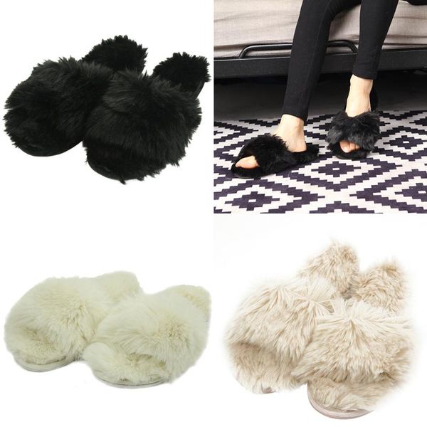 gohom women fuzzy slippers house shoes fashion faux fur warm women female home slides plush indoor fluffy slippers, Black
gohom women fuzzy slippers house shoes fashion faux fur warm women female home slides plush indoor fluffy slippers, Black