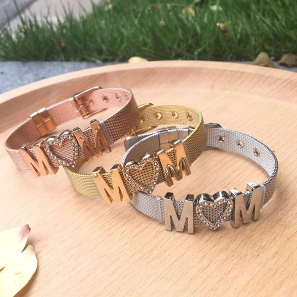 fashion mom letter rhinestone stainless steel bracelet bangle mother's day gift new, Black
fashion mom letter rhinestone stainless steel bracelet bangle mother's day gift new, Black