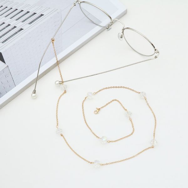 presbyopic ab color 10mm oblate crystal beads handmade glasses chain presbyopic glasses anti-lost chain, Blue
presbyopic ab color 10mm oblate crystal beads handmade glasses chain presbyopic glasses anti-lost chain, Blue