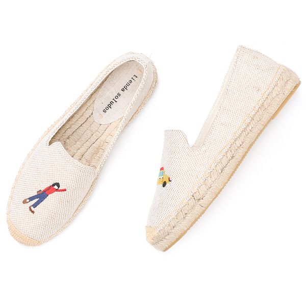 espadrilles for womens shoes breathable flax hemp canvas for girls women flat platform espadrilles lady casual rubber outsole, Black
espadrilles for womens shoes breathable flax hemp canvas for girls women flat platform espadrilles lady casual rubber outsole, Black