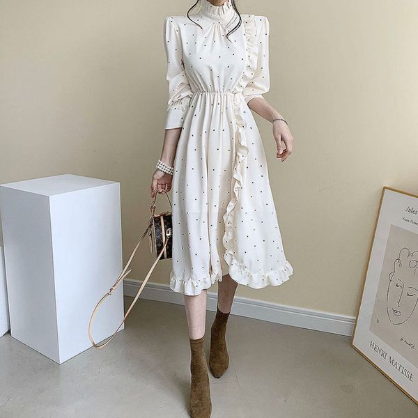 2020 new korean style five-point sleeve high waist polka dot dress spring pleated long loose dress straight dresses vestidos, Black;gray
2020 new korean style five-point sleeve high waist polka dot dress spring pleated long loose dress straight dresses vestidos, Black;gray