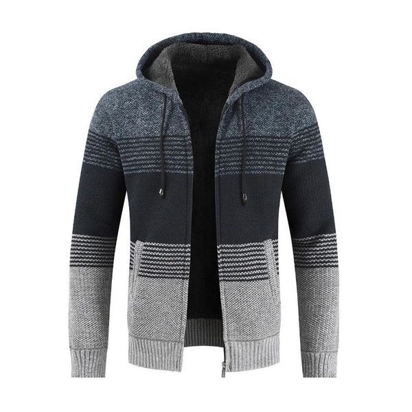 men casual long sleeve hooded zipper loose thicken cardigan winter, autumn sweater jacket contrast color, White;black
men casual long sleeve hooded zipper loose thicken cardigan winter, autumn sweater jacket contrast color, White;black