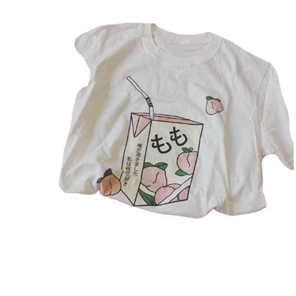 Peach Juice Japanses Aesthetic Grunge T Shirt Women Girls 90s Kawaii White Tee Summer Casual Tumblr Outfit Fashion Top
Peach Juice Japanses Aesthetic Grunge T Shirt Women Girls 90s Kawaii White Tee Summer Casual Tumblr Outfit Fashion Top