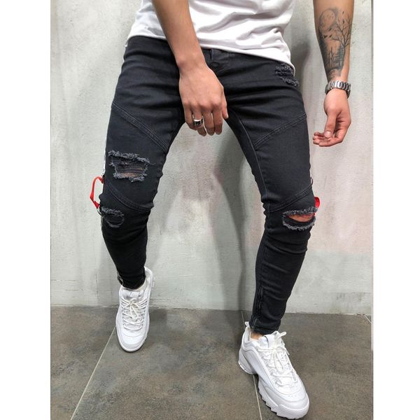 e-baihui mens skinny jeans summer hole distressed ripped biker jeans slim fit stretch jeans motorcycle biker denim fashion mens pants l582, Blue
e-baihui mens skinny jeans summer hole distressed ripped biker jeans slim fit stretch jeans motorcycle biker denim fashion mens pants l582, Blue