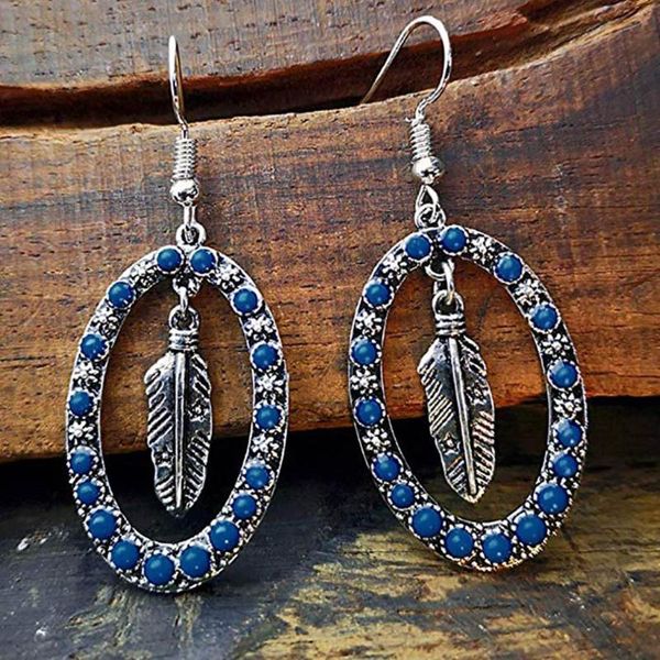 hoop & huggie women's retro individual colorful stone geometric color accessories earrings feather shape enthic blue gem circle, Golden;silver
hoop & huggie women's retro individual colorful stone geometric color accessories earrings feather shape enthic blue gem circle, Golden;silver