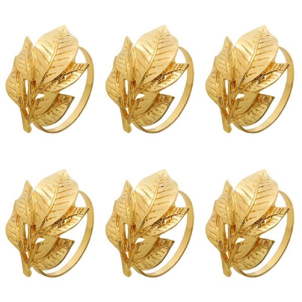 6pcs alloy napkin ring exquisite napkin buckle holder table decoration golden leaf napkin rings for dinner party wedding
6pcs alloy napkin ring exquisite napkin buckle holder table decoration golden leaf napkin rings for dinner party wedding