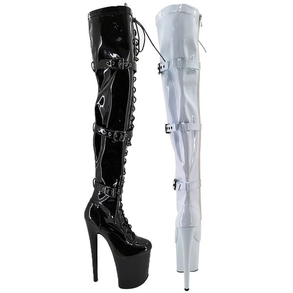 leecabe 20cm/8inch women's platform disco party high heels shoes pole dance boot, Black
leecabe 20cm/8inch women's platform disco party high heels shoes pole dance boot, Black