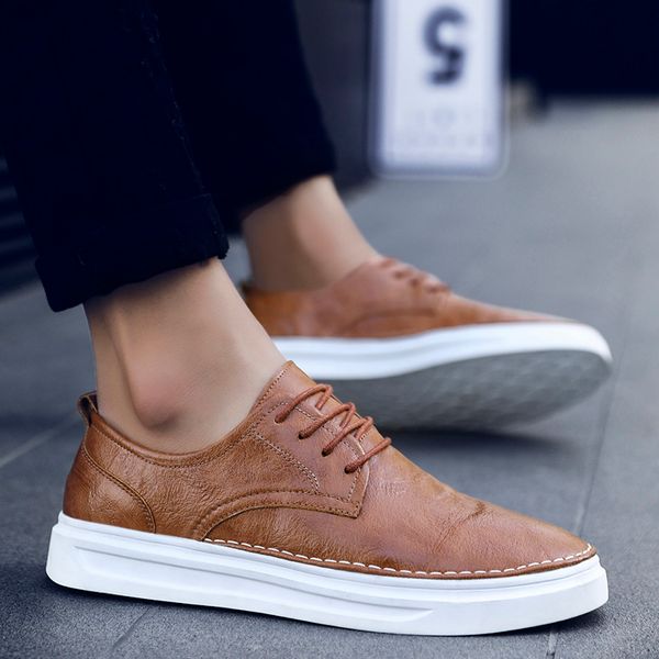 fashion outdoor comfortable lace -up leather men loafers shoes men casual shoes light flats w5, Black
fashion outdoor comfortable lace -up leather men loafers shoes men casual shoes light flats w5, Black