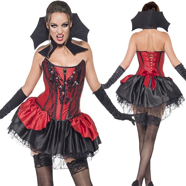 masquerade cosplay costume vampire costume halloween goth little devil skirt red stage, Black;red
masquerade cosplay costume vampire costume halloween goth little devil skirt red stage, Black;red