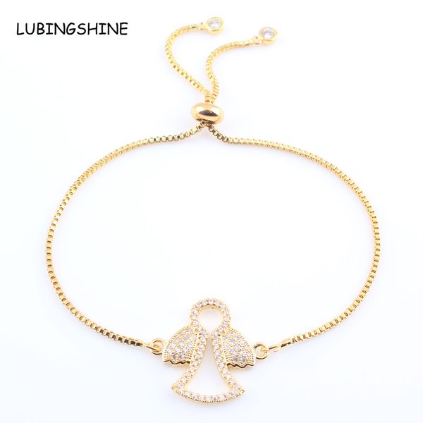 lubingshine crystal baby girls charms bracelet for women gold color chain cubiz zirconia adjustable bracelets jewelry gifts, Black
lubingshine crystal baby girls charms bracelet for women gold color chain cubiz zirconia adjustable bracelets jewelry gifts, Black