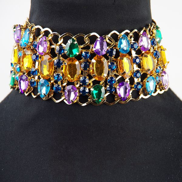 colorful crystal rhinestone choker necklace women multi-layers gold metal alloy collar nekclace jewelry ladies birthday gift, Golden;silver
colorful crystal rhinestone choker necklace women multi-layers gold metal alloy collar nekclace jewelry ladies birthday gift, Golden;silver