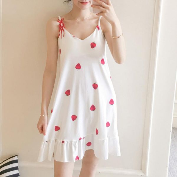 lingerie sleepwear strawberry print nightgowns for women slips v-neck nightdress girls sleepdress casual home clothing, Black;red
lingerie sleepwear strawberry print nightgowns for women slips v-neck nightdress girls sleepdress casual home clothing, Black;red
