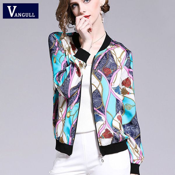 vangull women print jacket fashion short female baseball jacket autumn zipper long sleeve outerwear loose large size thin coat, Black;brown
vangull women print jacket fashion short female baseball jacket autumn zipper long sleeve outerwear loose large size thin coat, Black;brown