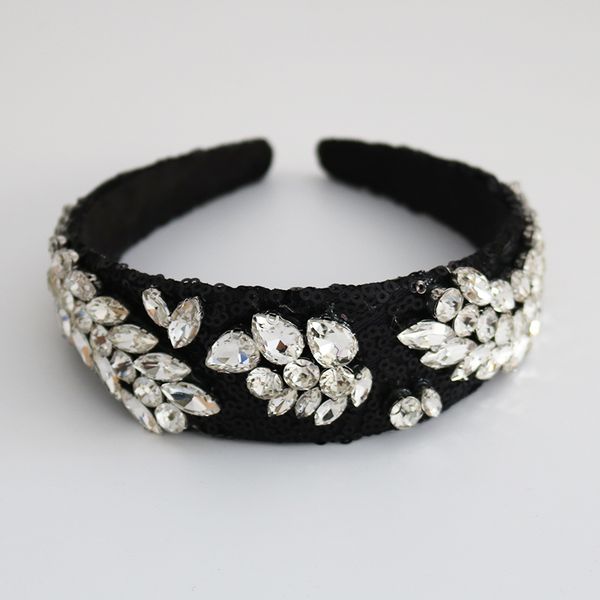 white crystal headbands wedding hair accessories bridal black sequins headband hair band handmade bridal head jewelry, Golden;white
white crystal headbands wedding hair accessories bridal black sequins headband hair band handmade bridal head jewelry, Golden;white