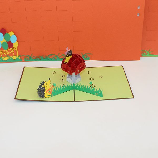 3d handmade cartoon hedgehog mushroom house paper baby show invitation greeting cards kids children birthday gift
3d handmade cartoon hedgehog mushroom house paper baby show invitation greeting cards kids children birthday gift